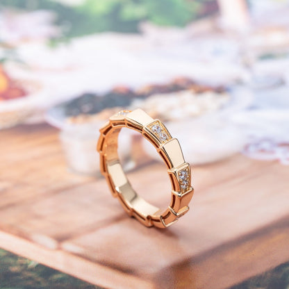 [Lume Jewelry]SERPENTI RING PINK GOLD  3MM