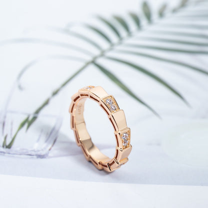 [Lume Jewelry]SERPENTI RING PINK GOLD  3MM