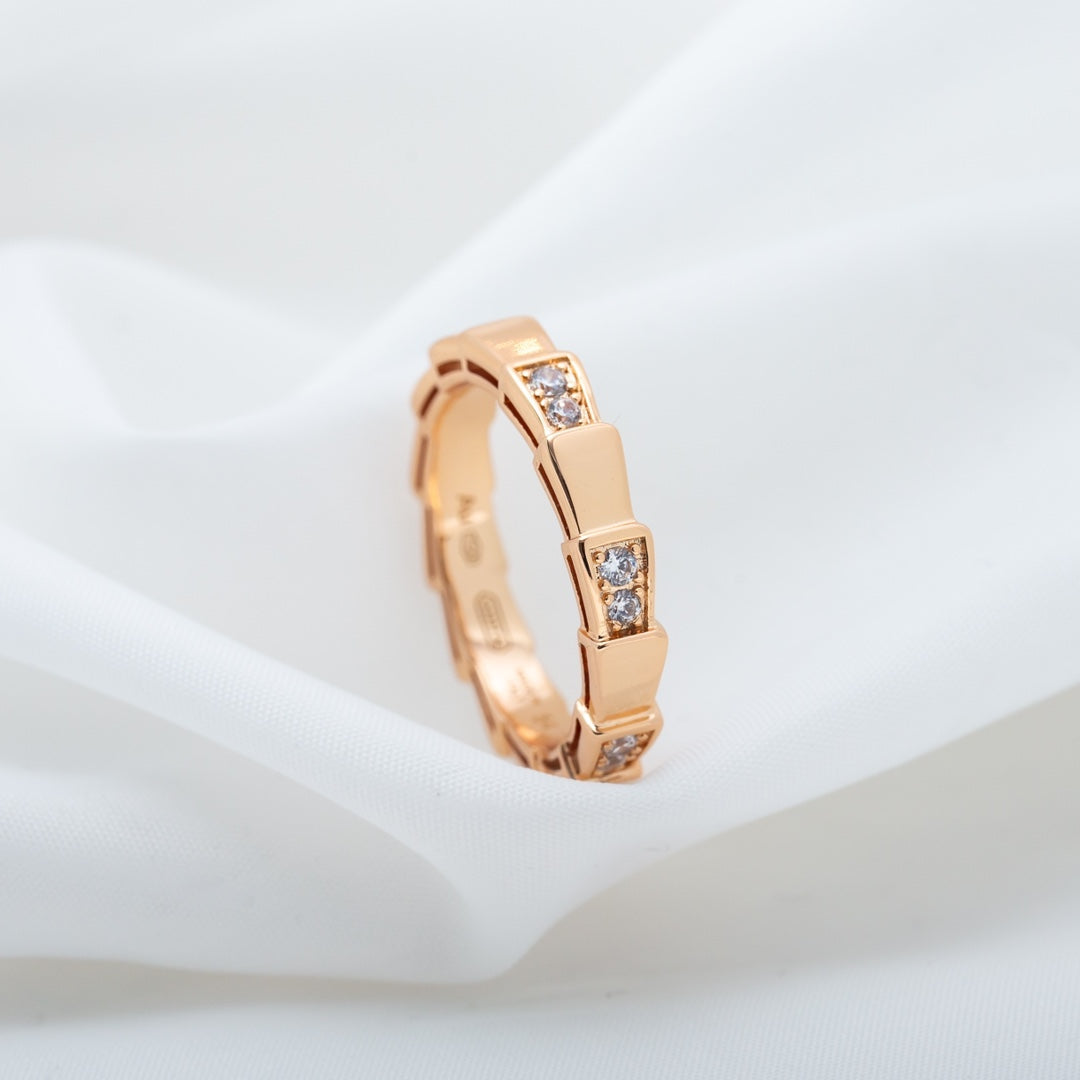 [Lume Jewelry]SERPENTI RING PINK GOLD  3MM