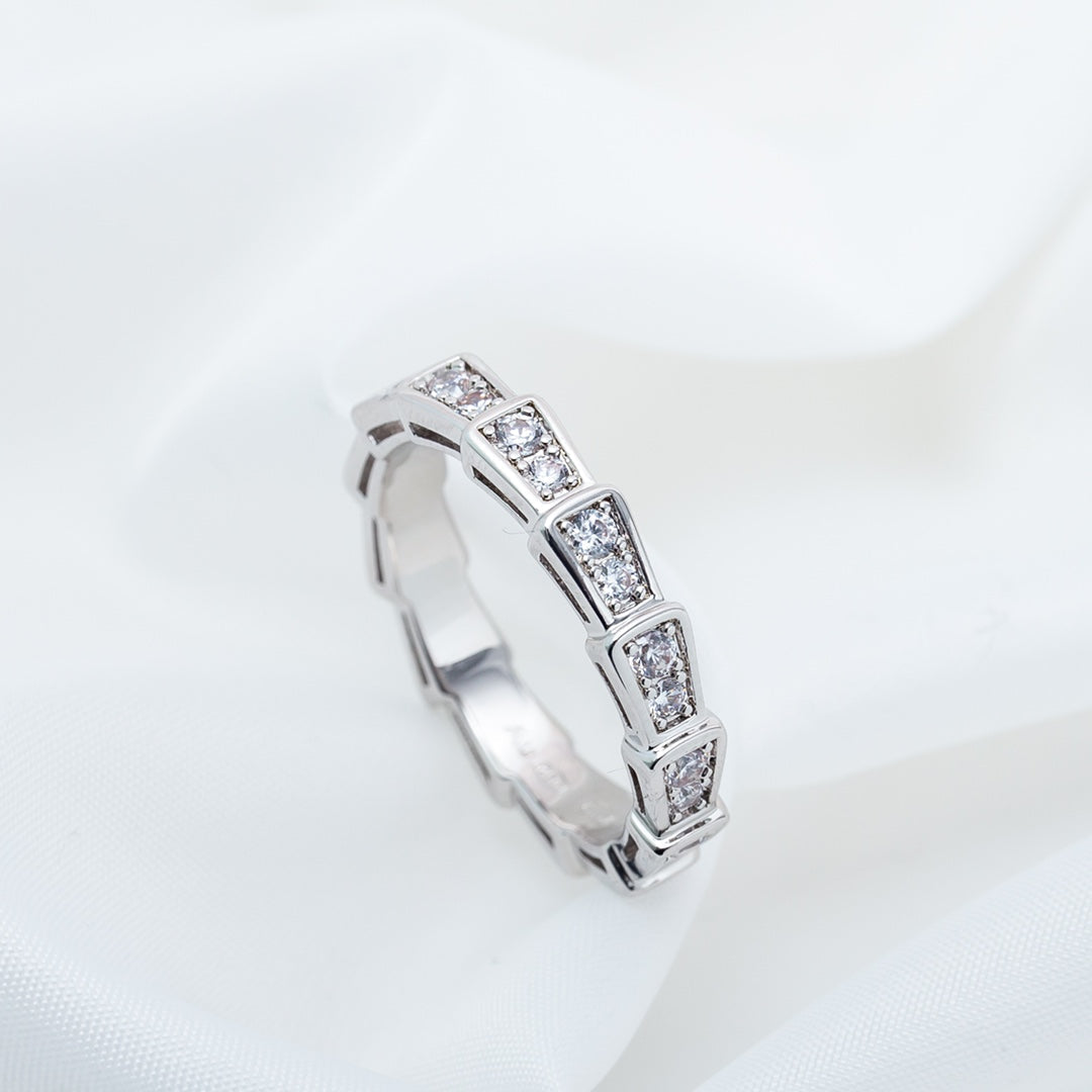 [Lume Jewelry]SERPENTI RING SILVER DIAMOND PAVED 3MM