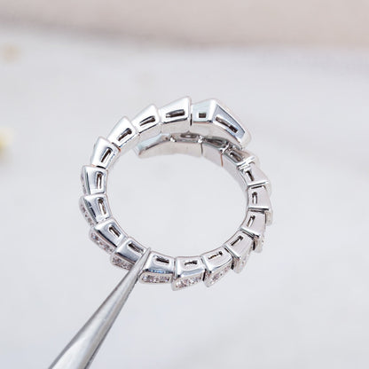 [Lume Jewelry]SERPENTI RING SILVER DIAMOND PAVED 4MM