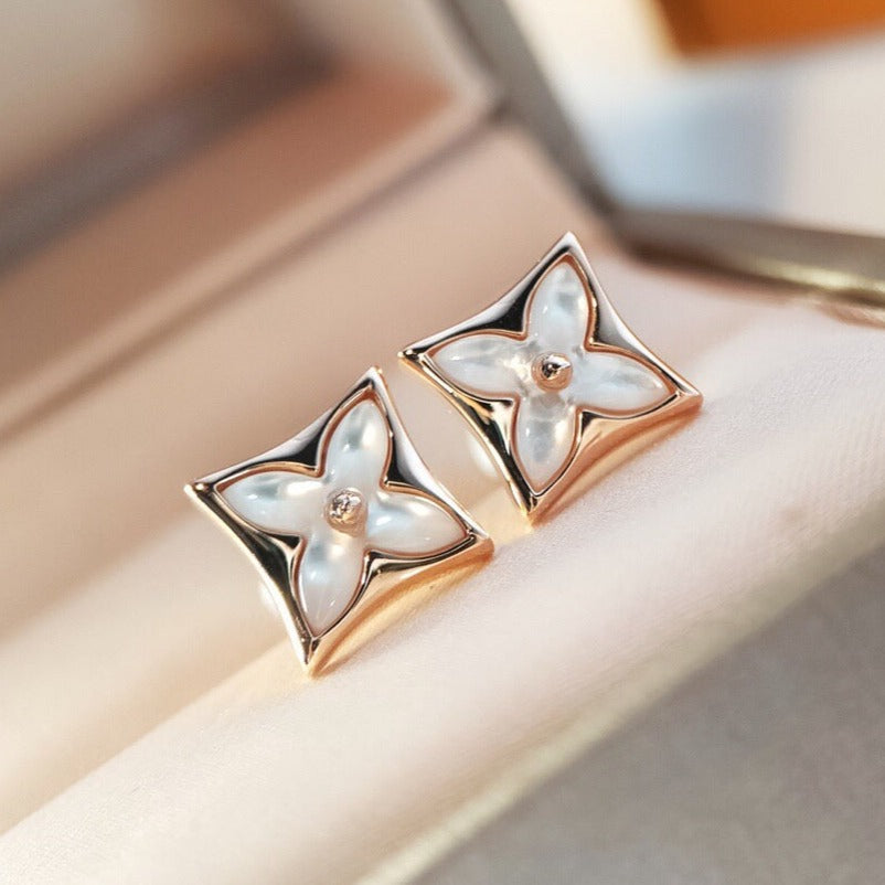 ¡®Lume Jewelry¡¯STAR MOP PINK GOLD EARRINGS