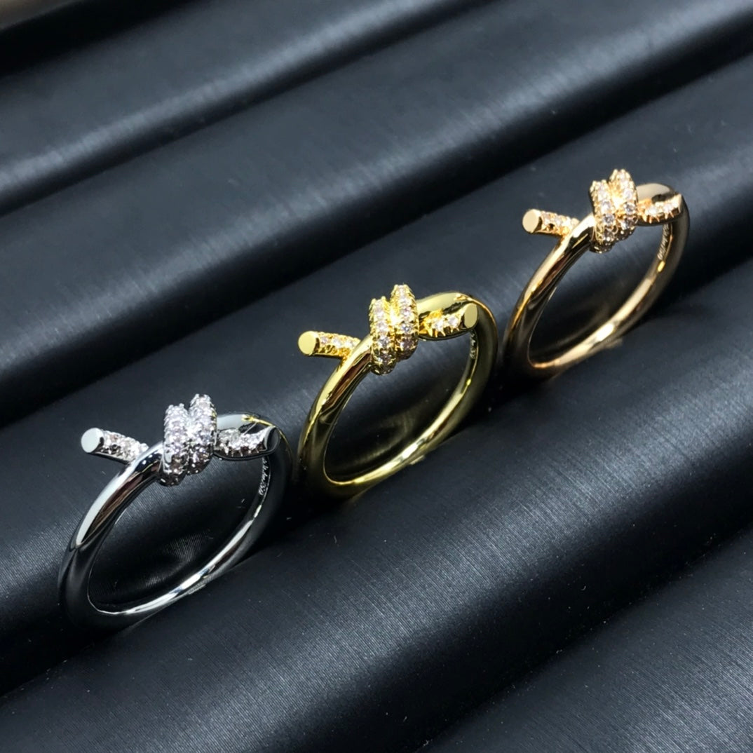 [Lume Jewelry]KNOT RING 1.2MM DIAMOND