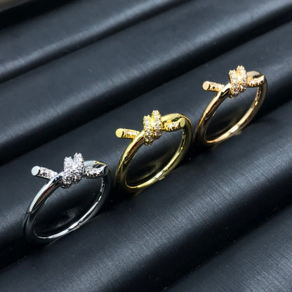 [Lume Jewelry]KNOT RING 1.2MM DIAMOND