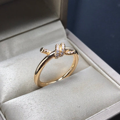 [Lume Jewelry]KNOT RING 1.2MM DIAMOND