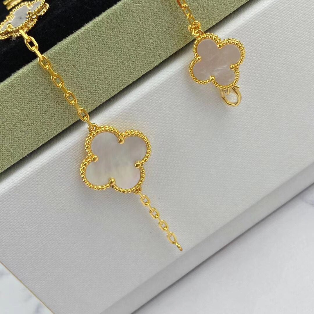 ¡®Lume Jewelry¡¯MAGIC CLOVER MOP GOLD BRACELET 5 MOTIFS