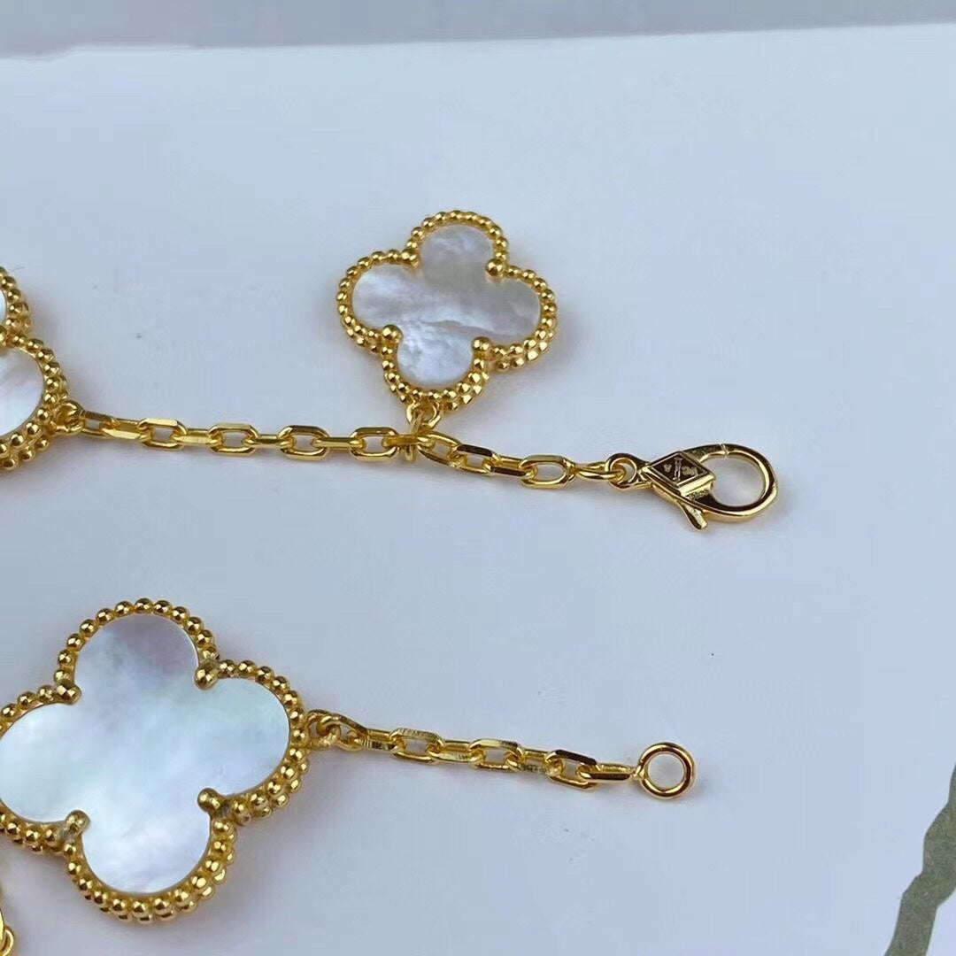 ¡®Lume Jewelry¡¯MAGIC CLOVER MOP GOLD BRACELET 5 MOTIFS