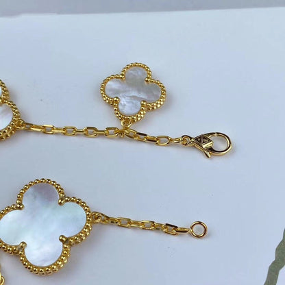 ¡®Lume Jewelry¡¯MAGIC CLOVER MOP GOLD BRACELET 5 MOTIFS