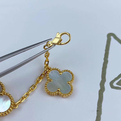 ¡®Lume Jewelry¡¯MAGIC CLOVER MOP GOLD BRACELET 5 MOTIFS