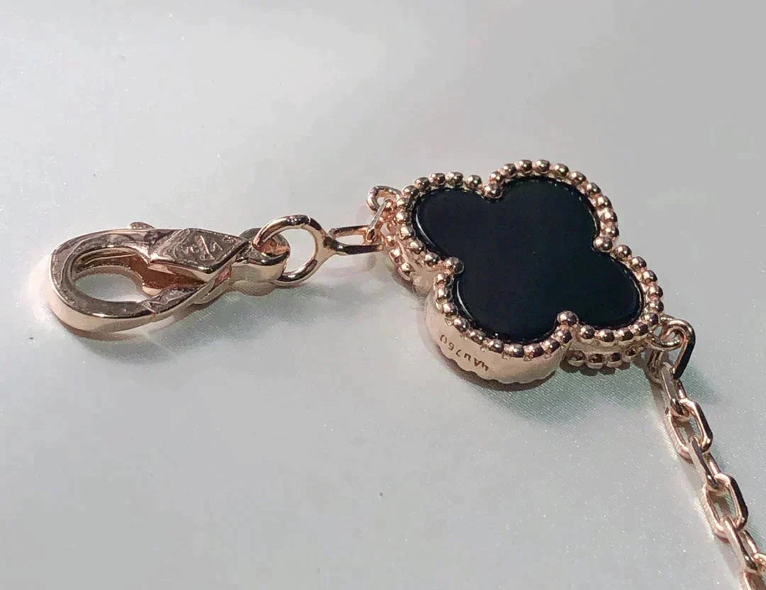[Lume Jewelry]New CLOVER 5 MOTIFS MULTICOLOR BRACELET