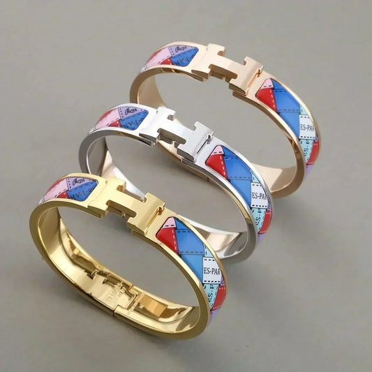 ¡®Lume Jewelry¡¯H BRACELET DOTTED BORDER 12MM