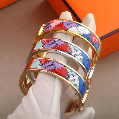 ¡®Lume Jewelry¡¯H BRACELET DOTTED BORDER 12MM