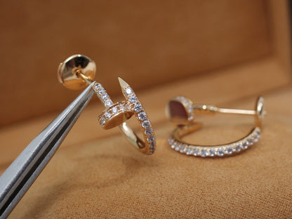 ¡®Lume Jewelry¡¯JUSTE EARRINGS 12.75MM PINK GOLD DIAMOND
