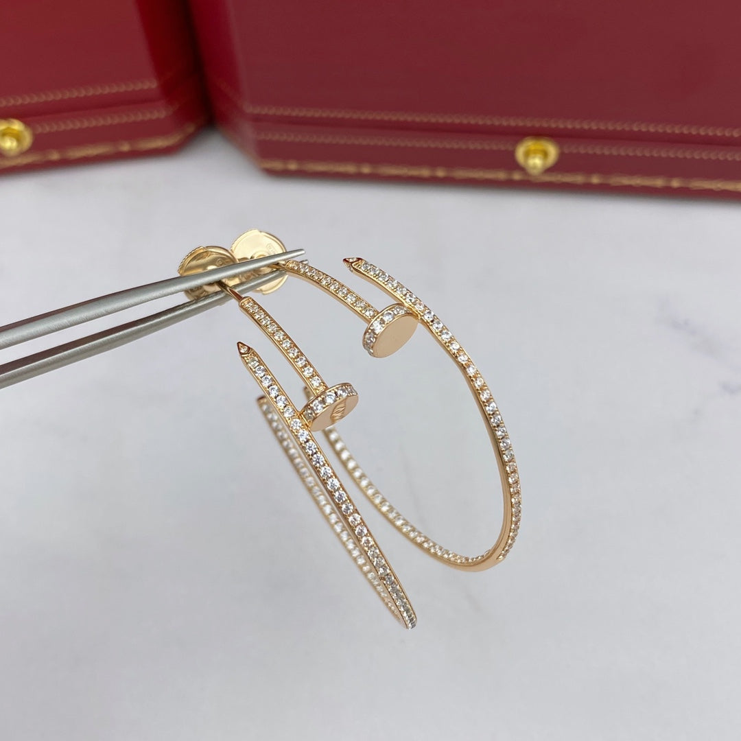 ¡®Lume Jewelry¡¯JUSTE EARRINGS FULL DIAMONDS 1.8MM