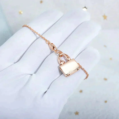 ¡®Lume Jewelry¡¯AMULETTE PEDANT ROSE GOLD NECKLACE