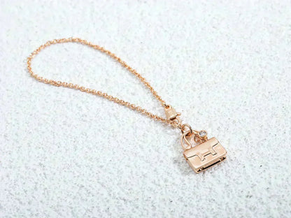 ¡®Lume Jewelry¡¯AMULETTE PEDANT ROSE GOLD NECKLACE