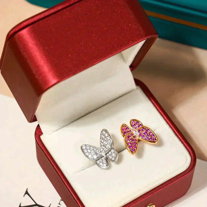 ¡®Lume Jewelry¡¯TWIN BUTTERFLY DIAMOND RING