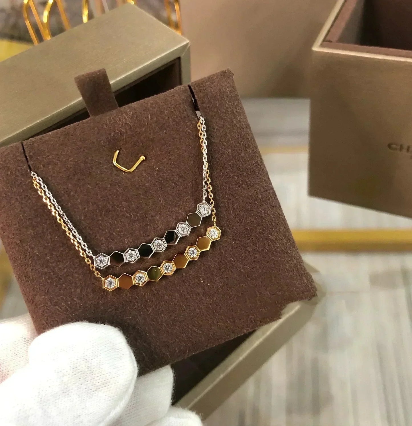 ¡®Lume Jewelry¡¯BEE LOVE NECKLACE DIAMOND