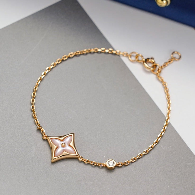 ¡®Lume Jewelry¡¯STAR 1 DIAMOND PINK GOLD BRACELET