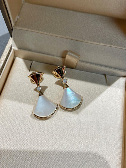 [Lume Jewelry]DREAM MOP 1 DIAMOND EARRINGS