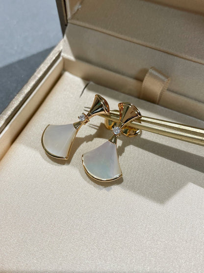[Lume Jewelry]DREAM MOP 1 DIAMOND EARRINGS