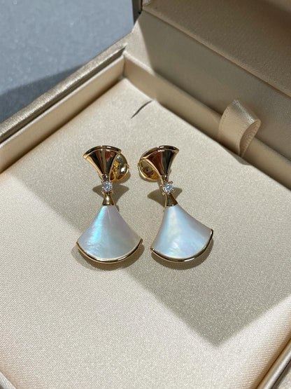 [Lume Jewelry]DREAM MOP 1 DIAMOND EARRINGS