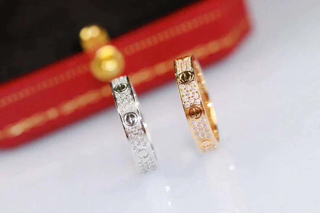 ¡®Lume Jewelry¡¯LOVE RING 3.6MM DIAMOND PAVED