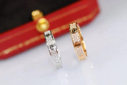 ¡®Lume Jewelry¡¯LOVE RING 3.6MM DIAMOND PAVED