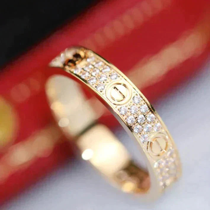 ¡®Lume Jewelry¡¯LOVE RING 3.6MM DIAMOND PAVED