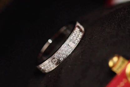 ¡®Lume Jewelry¡¯LOVE RING 3.6MM DIAMOND PAVED