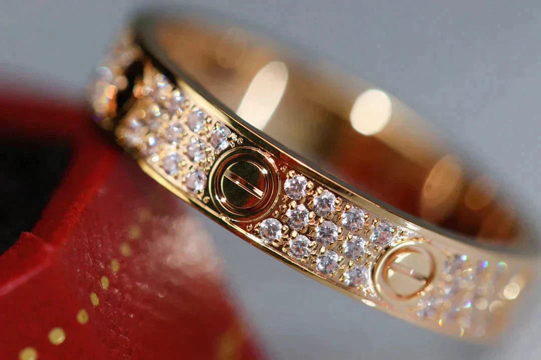 ¡®Lume Jewelry¡¯LOVE RING 3.6MM DIAMOND PAVED