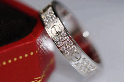 ¡®Lume Jewelry¡¯LOVE RING 3.6MM DIAMOND PAVED