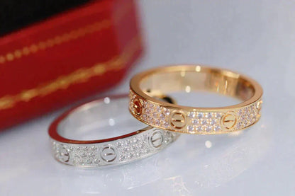 ¡®Lume Jewelry¡¯LOVE RING 3.6MM DIAMOND PAVED