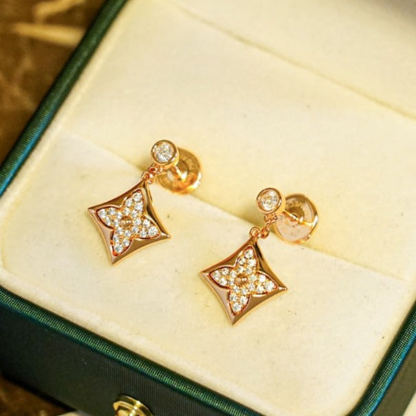 ¡®Lume Jewelry¡¯STAR DIAMONDS EARRINGS GOLD