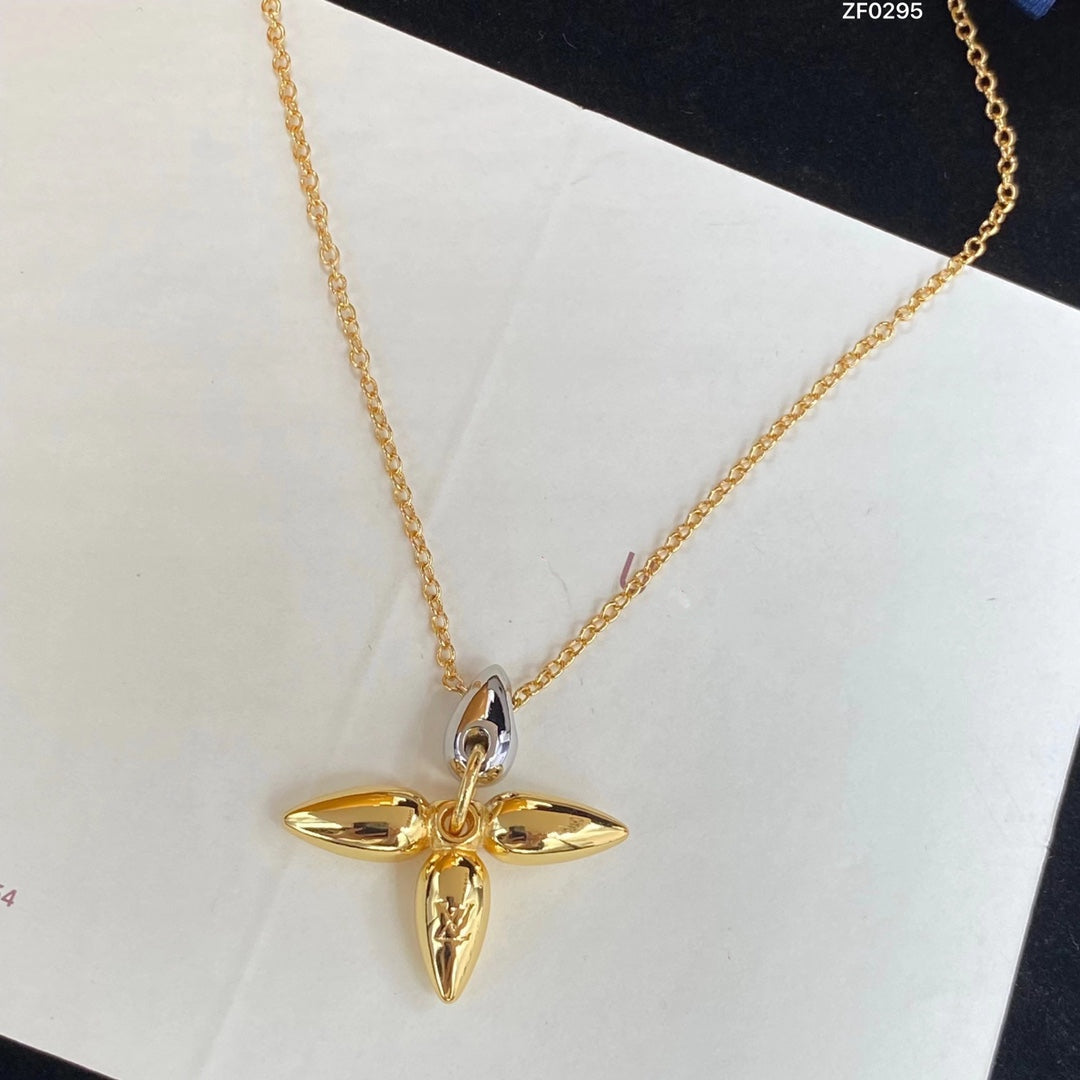 ¡®Lume Jewelry¡¯LOUISETTE PEDANT GOLD NECKLACE