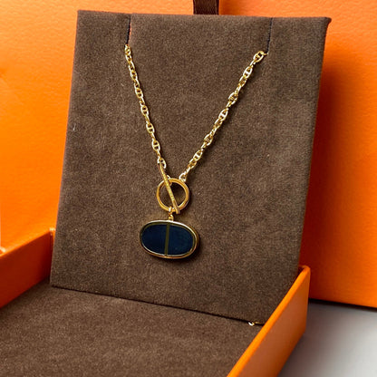 ¡®Lume Jewelry¡¯CHAINE VERSO BLACK CERAMIC NECKLACE