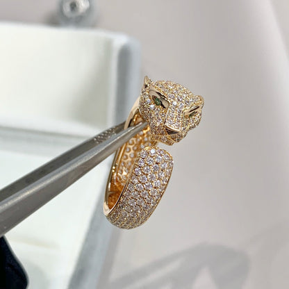 ¡®Lume Jewelry¡¯PANTHERE PINK GOLD DIAMOND RING
