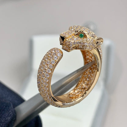 ¡®Lume Jewelry¡¯PANTHERE PINK GOLD DIAMOND RING