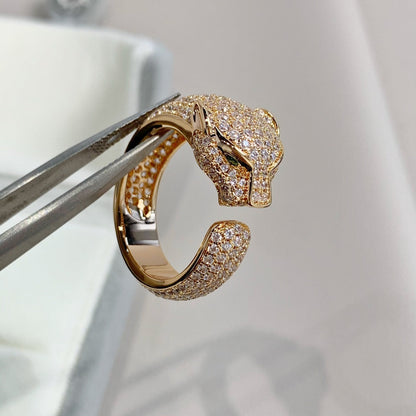 ¡®Lume Jewelry¡¯PANTHERE PINK GOLD DIAMOND RING