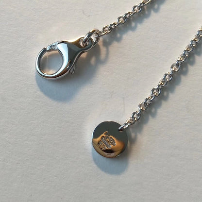 [Lume Jewelry]ZERO 1 BLACK CERAMIC SILVER NECKLACE