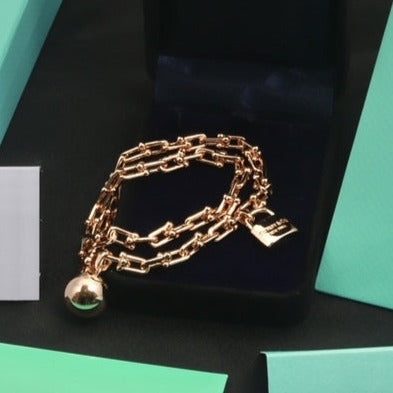 [Lume Jewelry]HARDWEAR WRAP PINK GOLD BRACELET