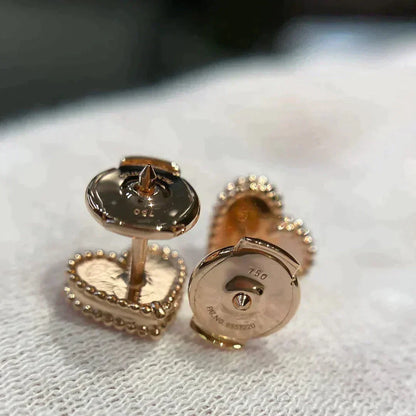¡®Lume Jewelry¡¯HEART CARNELIAN STUD EARRINGS