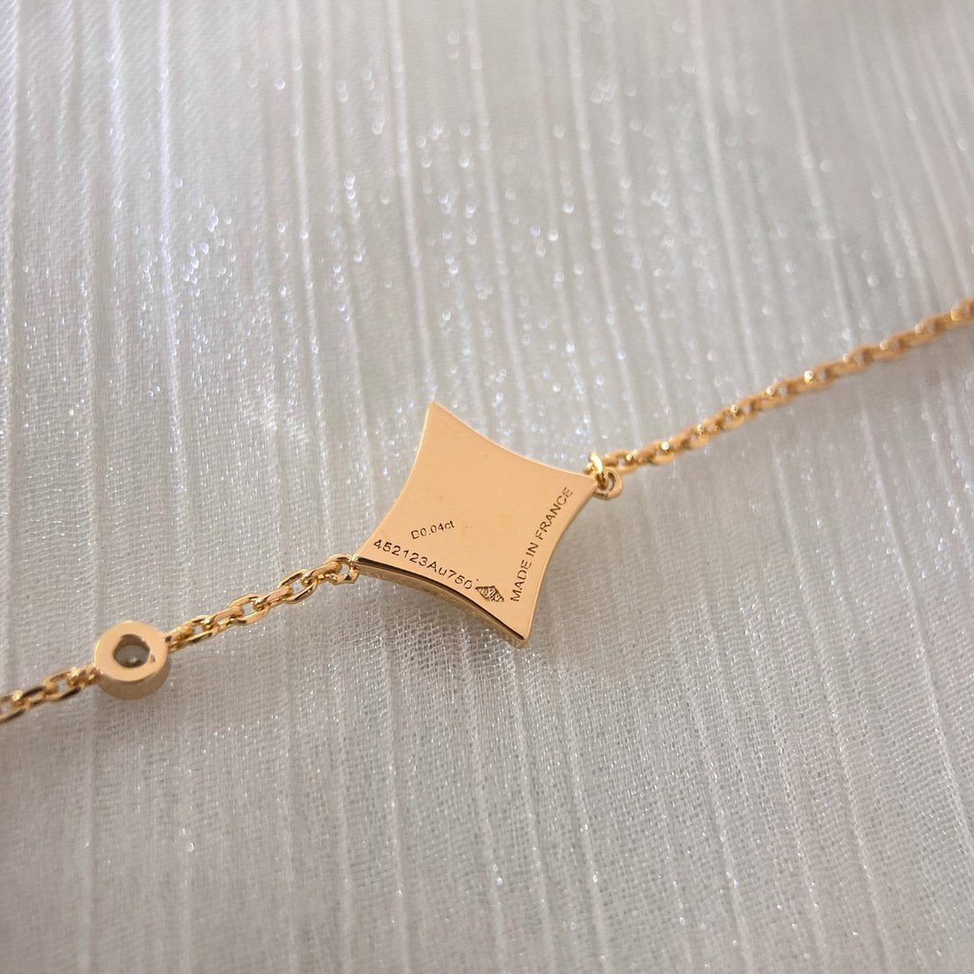 ¡®Lume Jewelry¡¯COLOR STAR CARNELIAN PINK GOLD DIAMOND BRACELET