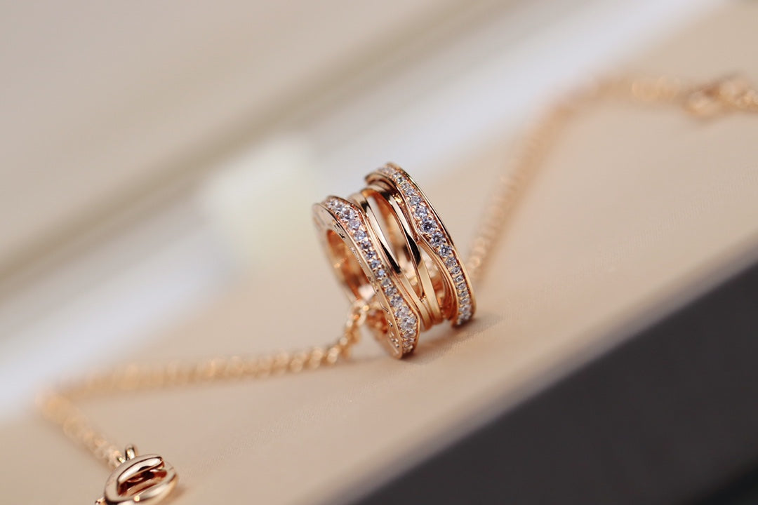 [Lume Jewelry]ZERO 1 PINK GOLD NECKLACE