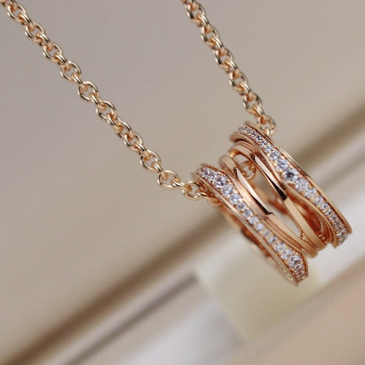 [Lume Jewelry]ZERO 1 PINK GOLD NECKLACE