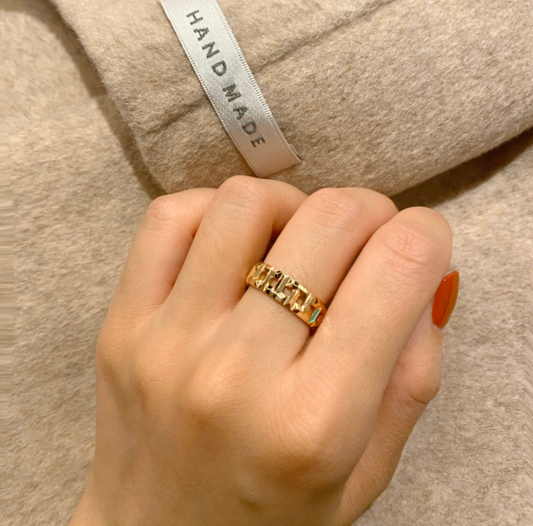 [Lume Jewelry]T TRUE 3.5MM PINK GOLD RING