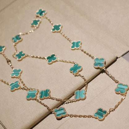 ¡®Lume Jewelry¡¯CLOVER 20 MOTIFS MALACHITE GOLD