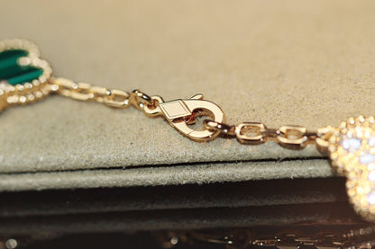 ¡®Lume Jewelry¡¯CLOVER 20 MOTIFS ONYX ROSE GOLD