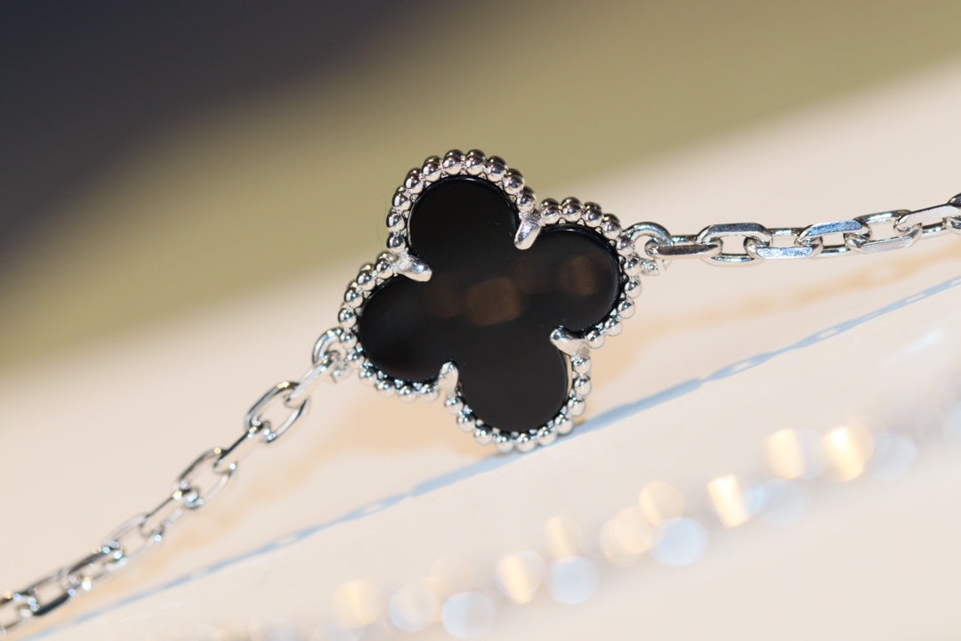 ¡®Lume Jewelry¡¯CLOVER 20 MOTIFS ONYX DIAMOND SILVER