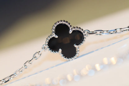 ¡®Lume Jewelry¡¯CLOVER 20 MOTIFS ONYX DIAMOND SILVER